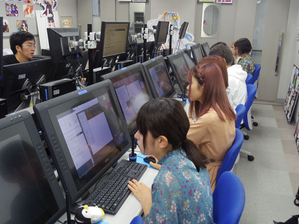 イラスト学科授業風景 専門学校デジタルアーツ東京